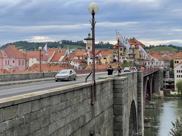 Maribor Old Bridge over Drava river